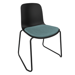 Black Fluxee Sled Base Chair