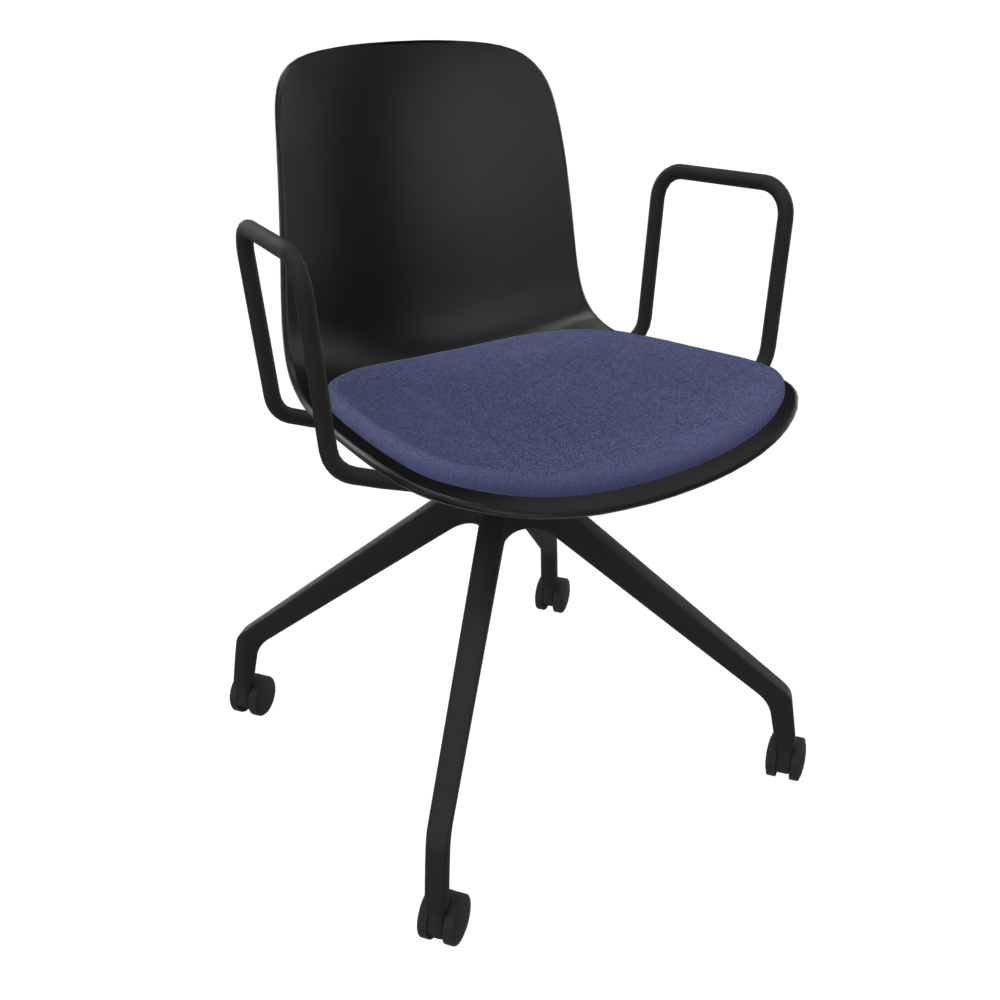 Black Fluxee Task Armchair