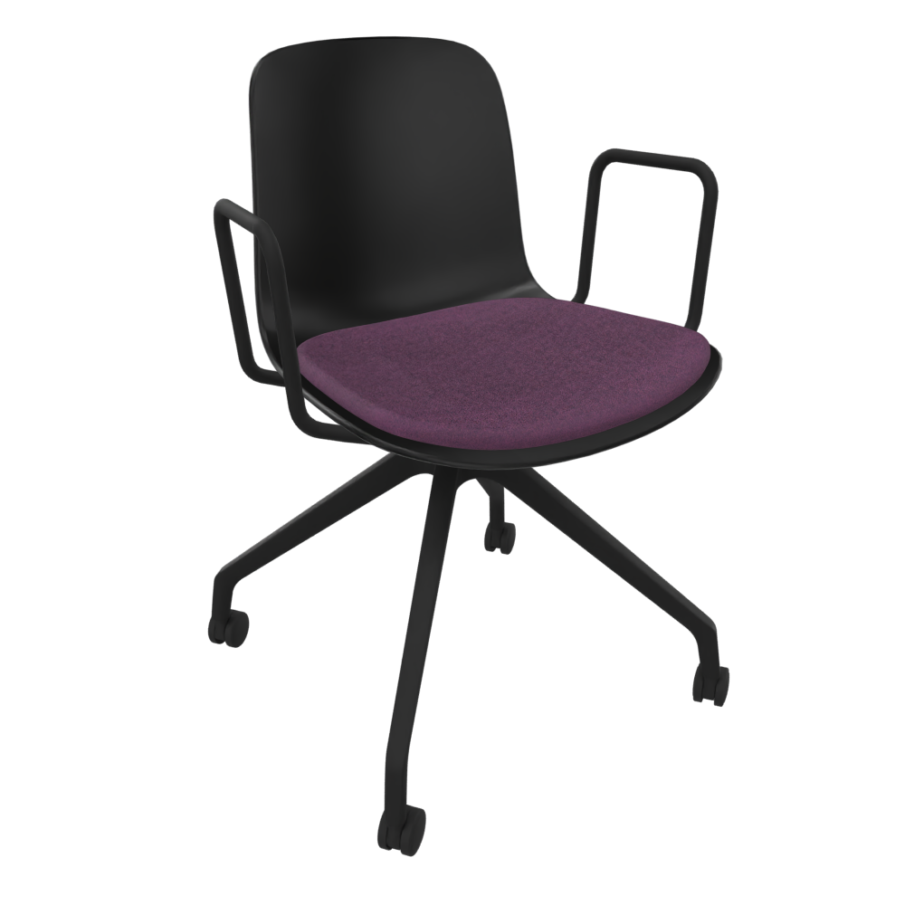 Black Fluxee Task Armchair