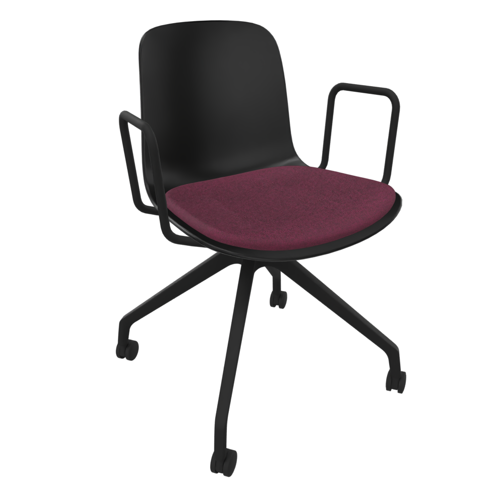 Black Fluxee Task Armchair