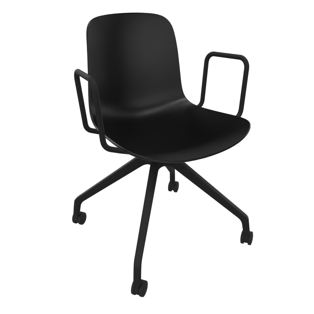 Black Fluxee Task Armchair