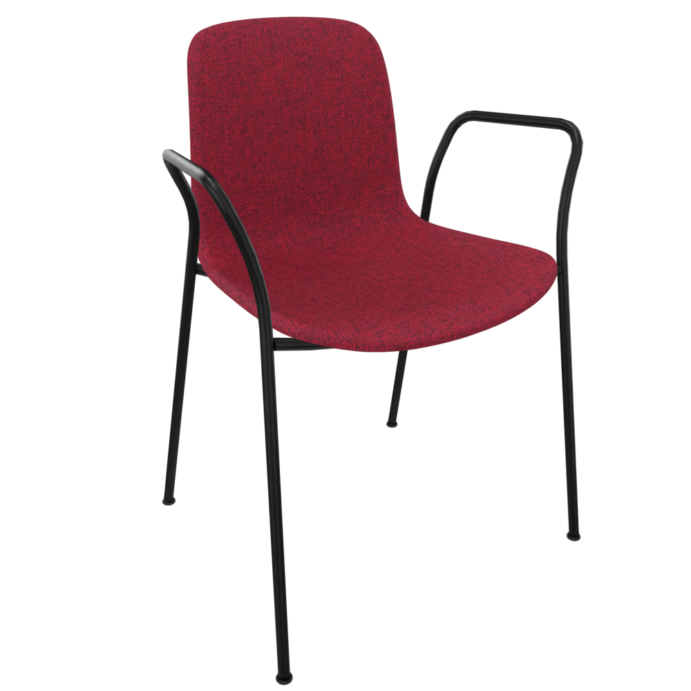 Blood Red Fluxee Upholstered Armchair