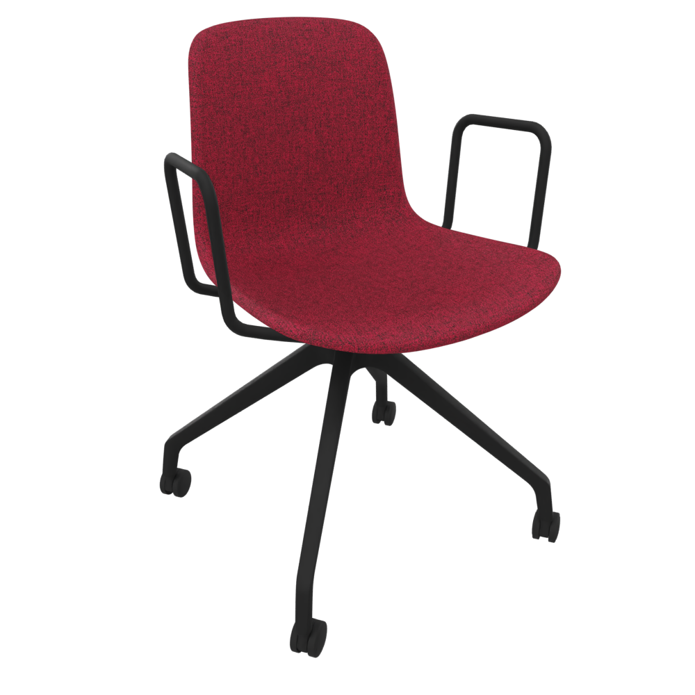 Blood Red Fluxee Upholstered Task Armchair