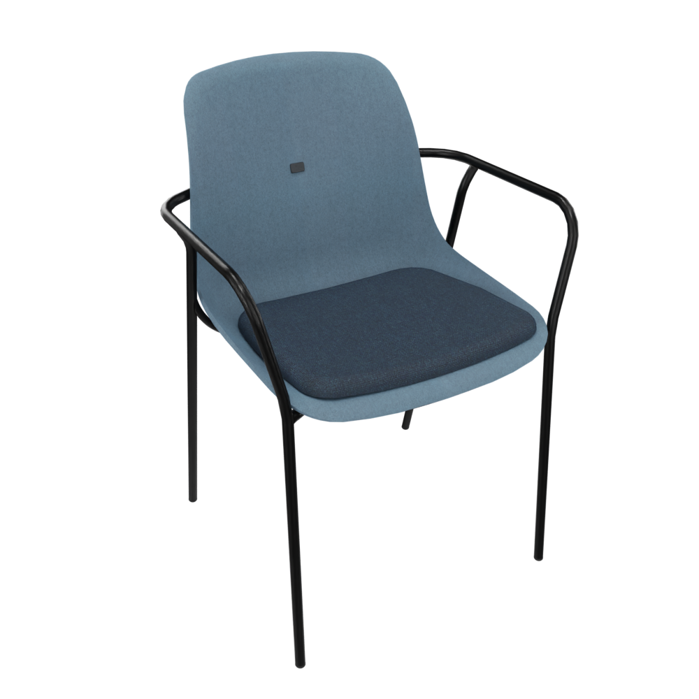 Azure Blue Veeda Fine Armchair