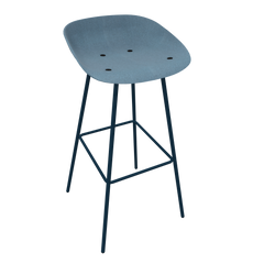 Azure Blue Veeda Metal Stool