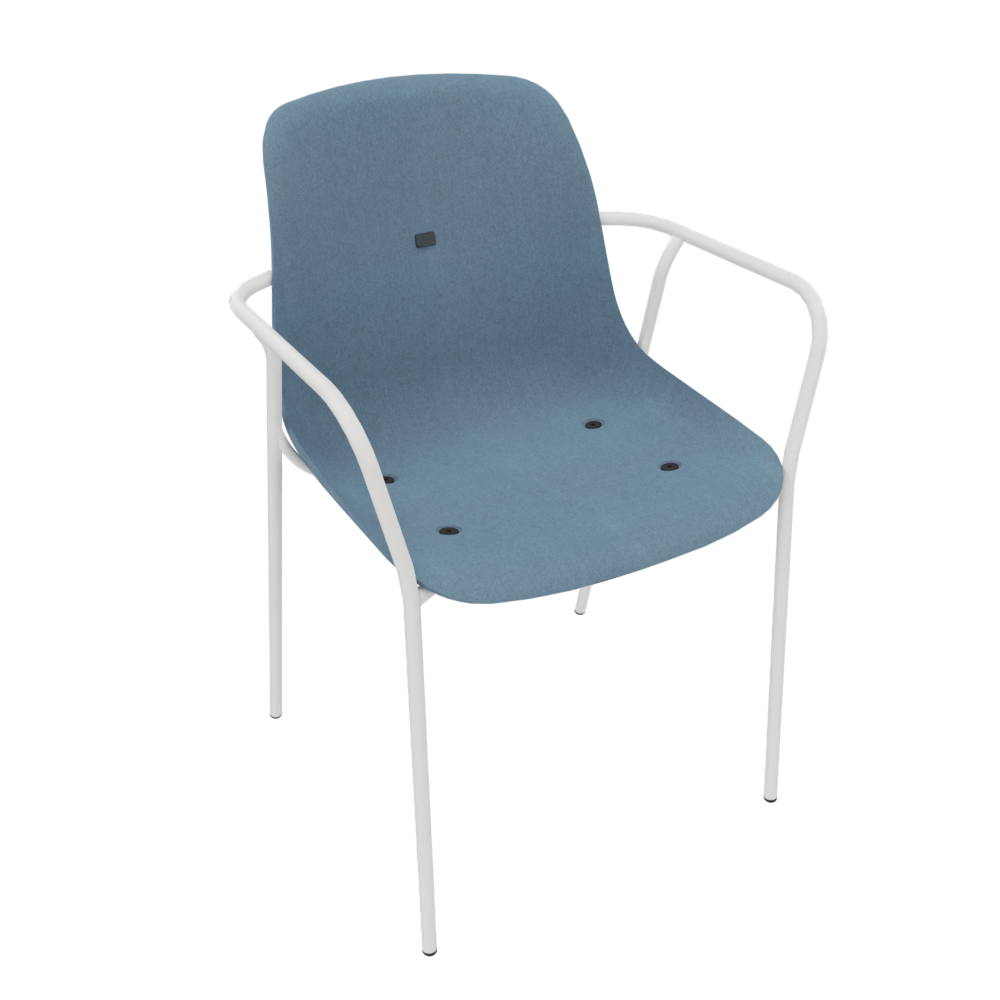 Azure Blue Veeda Fine Armchair