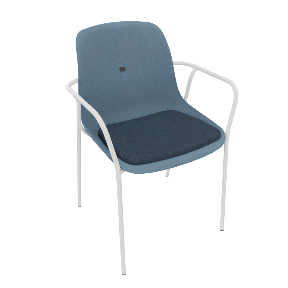 Azure Blue Veeda Fine Armchair