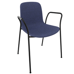 Blueberry Blue Fluxee Upholstered Armchair