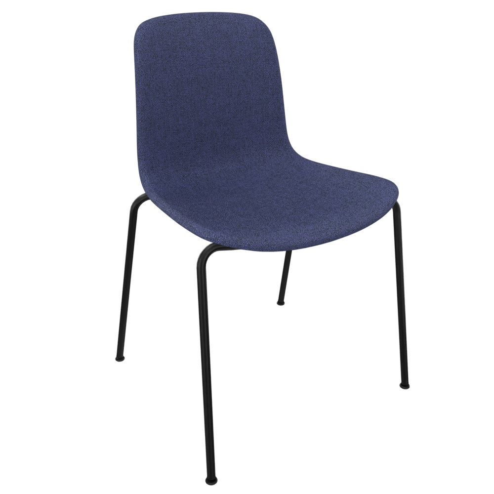 Blueberry Blue Fluxee Upholstered Chair