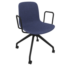 Blueberry Blue Fluxee Upholstered Task Armchair