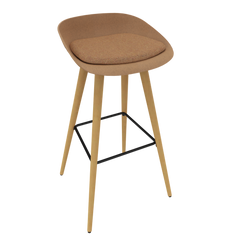 Brown Beige Veeda Wooden Stool