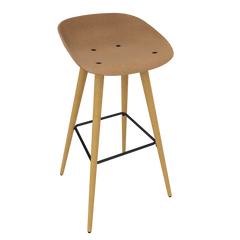 Brown Beige Veeda Wooden Stool