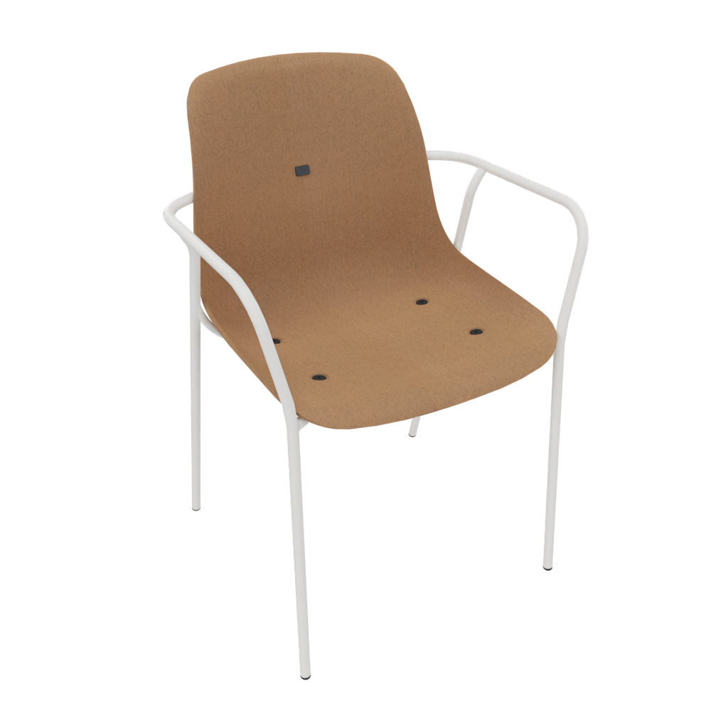 Brown Beige Veeda Fine Armchair