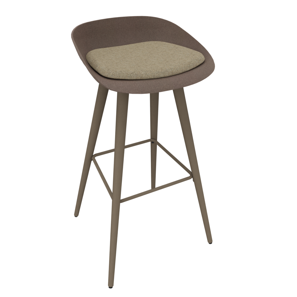 Pale Brown Veeda Wooden Stool