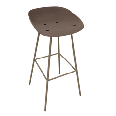 Pale Brown Veeda Metal Stool