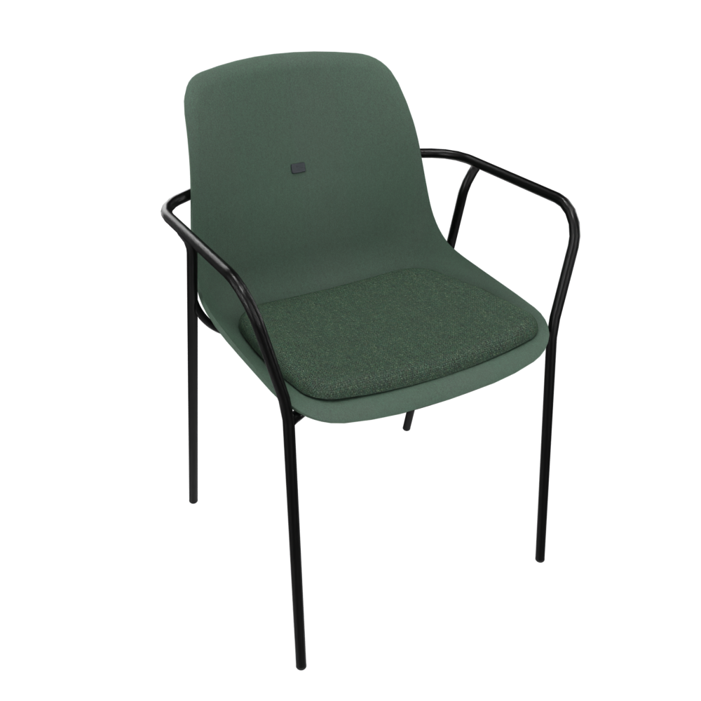 Pine Dark Green Veeda Fine Armchair