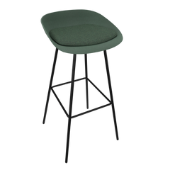 Pine Dark Green Veeda Metal Stool