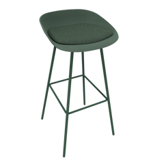 Pine Dark Green Veeda Metal Stool