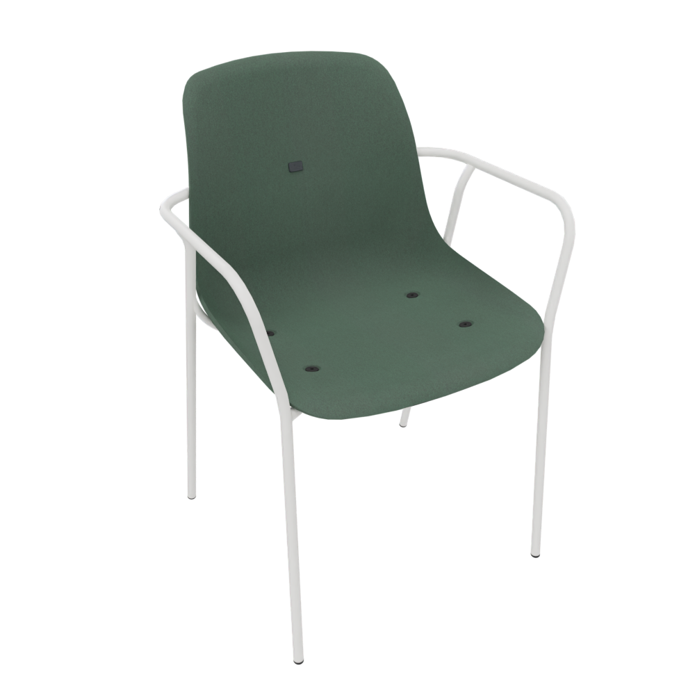 Pine Dark Green Veeda Fine Armchair