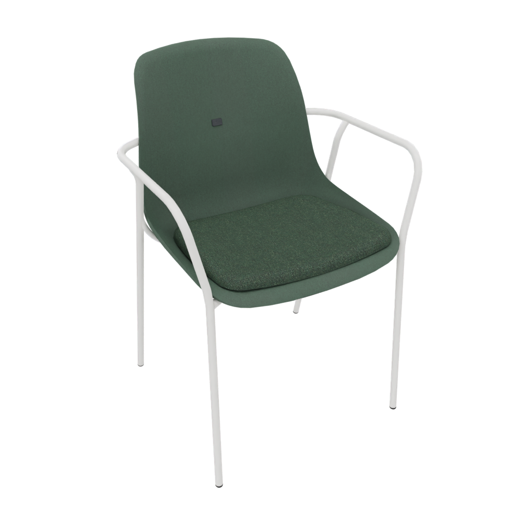 Pine Dark Green Veeda Fine Armchair