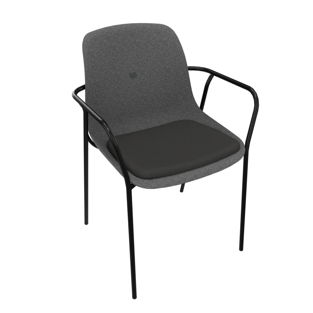 Anthracite Grey Veeda Fine Armchair