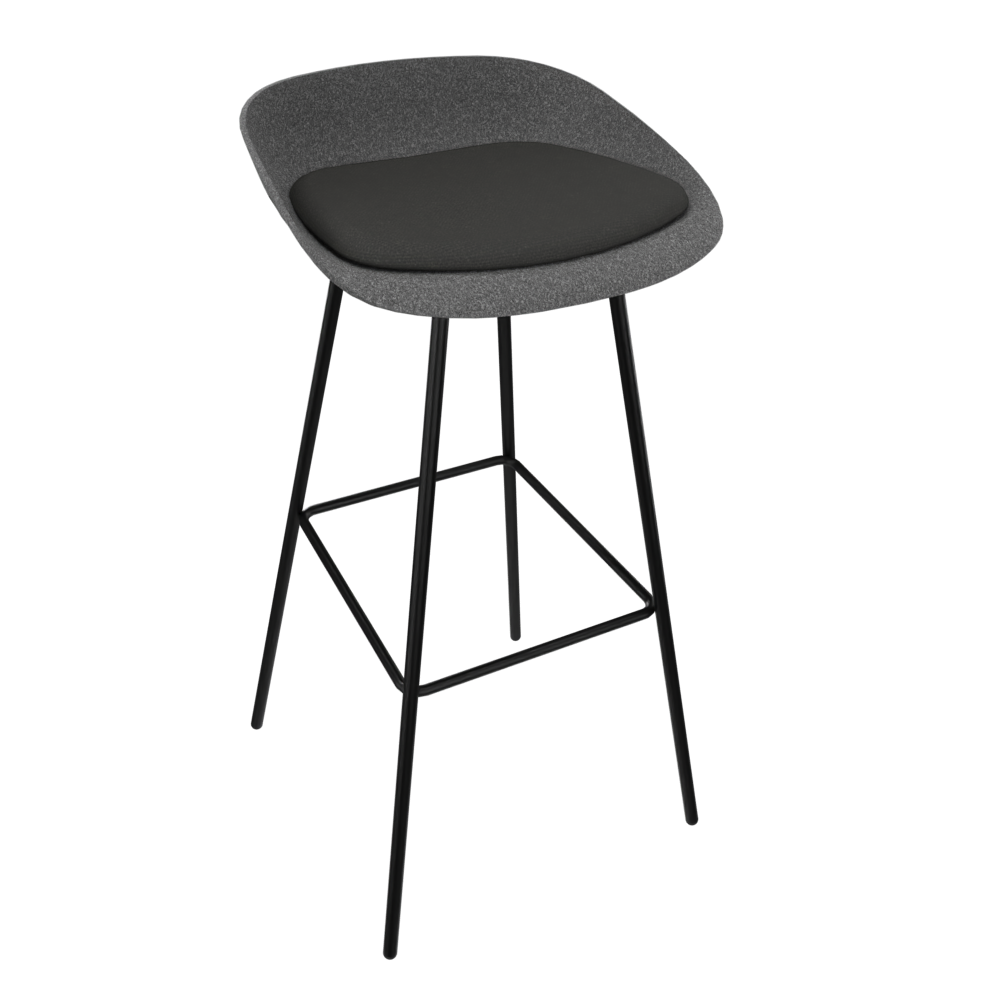 Anthracite Grey Veeda Metal Stool