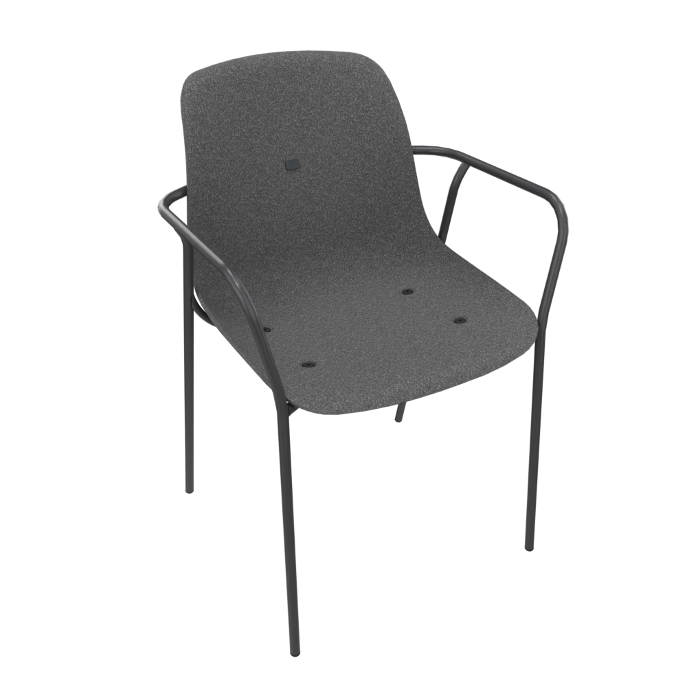 Anthracite Grey Veeda Fine Armchair