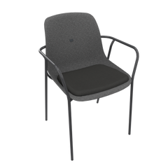 Anthracite Grey Veeda Fine Armchair