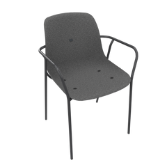 Anthracite Grey Veeda Fine Armchair