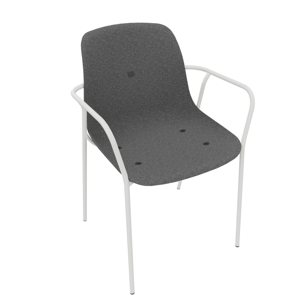 Anthracite Grey Veeda Fine Armchair