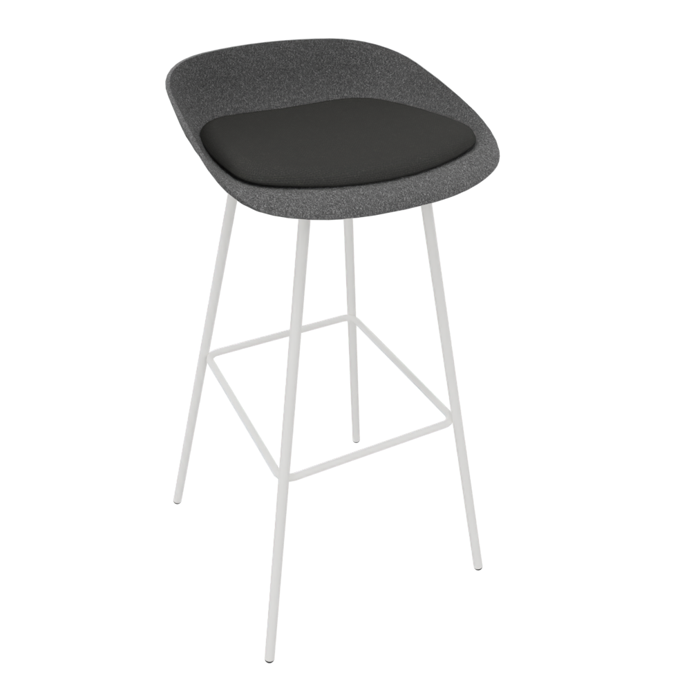 Anthracite Grey Veeda Metal Stool