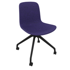 Deep Violet Blue Fluxee Upholstered Task Chair