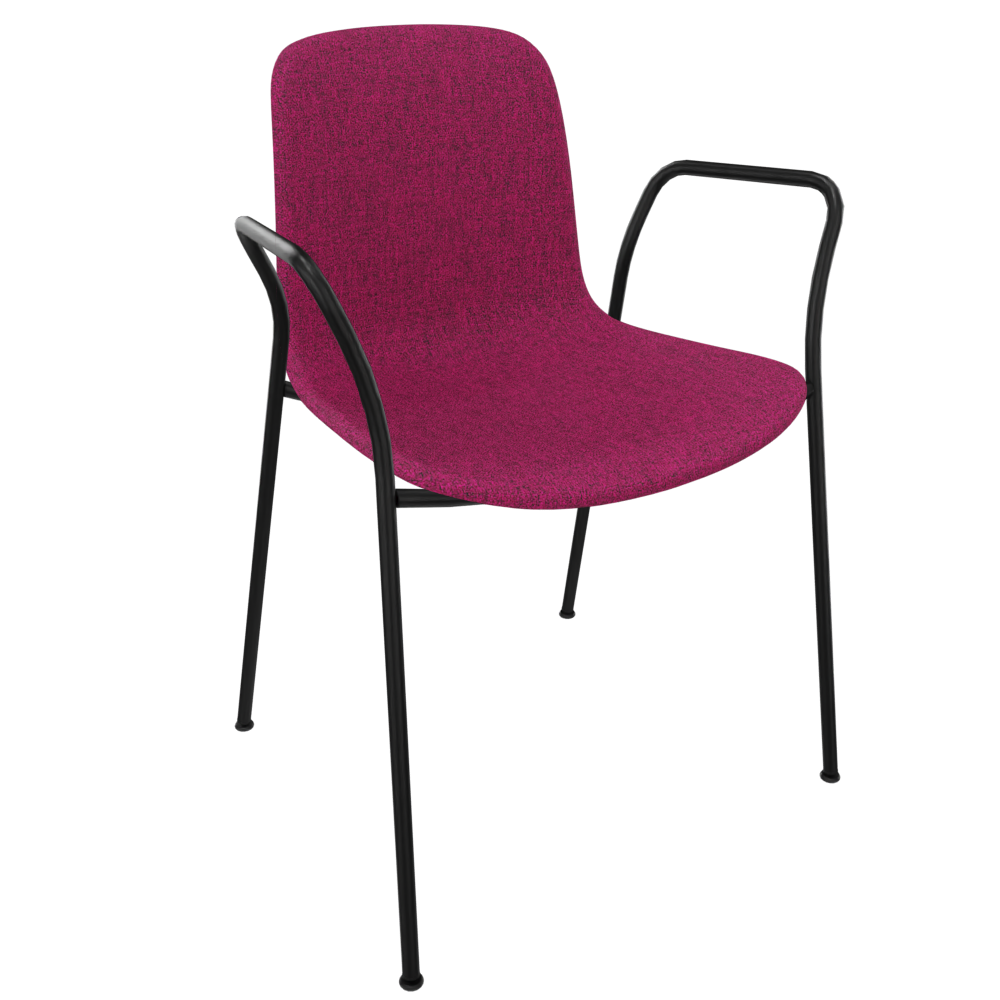 Fuscia Pink Fluxee Upholstered Armchair