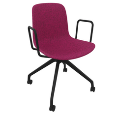 Fuscia Pink Fluxee Upholstered Task Armchair