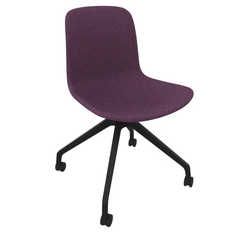 Grape Purple Fluxee Upholstered Task Chair