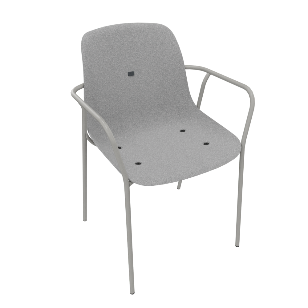 Light Grey Veeda Fine Armchair