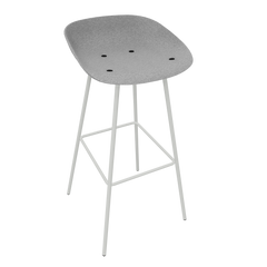 Light Grey Veeda Metal Stool