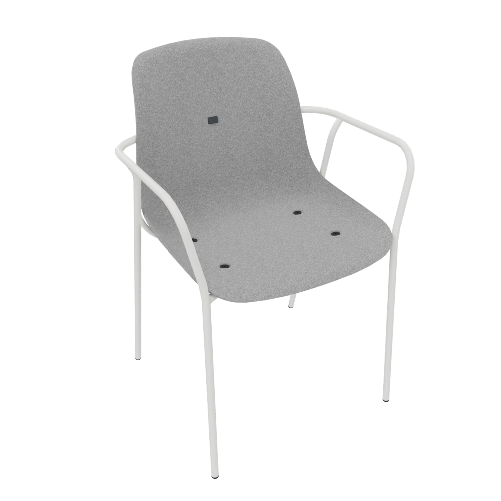 Light Grey Veeda Fine Armchair