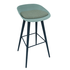 Pastel Turquoise Veeda Wooden Stool