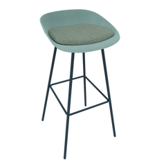 Pastel Turquoise Veeda Metal Stool