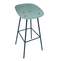 Pastel Turquoise Veeda Metal Stool