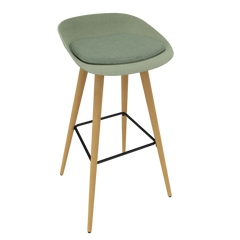 Pale Light Green Veeda Wooden Stool