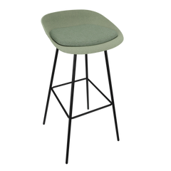 Pale Light Green Veeda Metal Stool