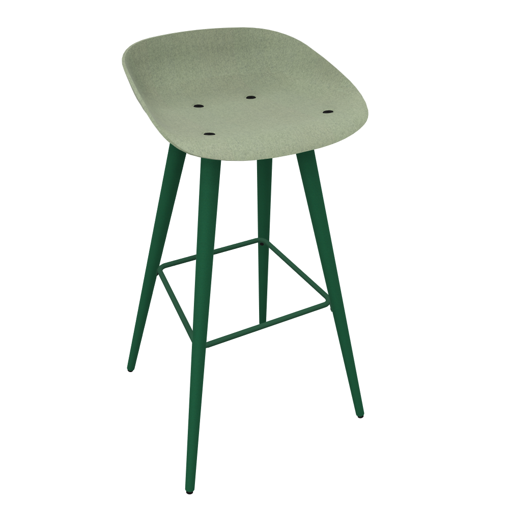 Pale Light Green Veeda Wooden Stool