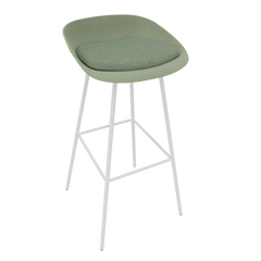 Pale Light Green Veeda Metal Stool