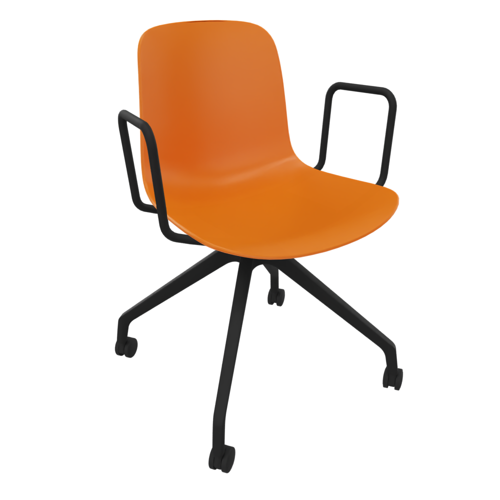 Orange Fluxee Task Armchair