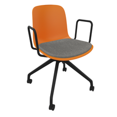 Orange Fluxee Task Armchair