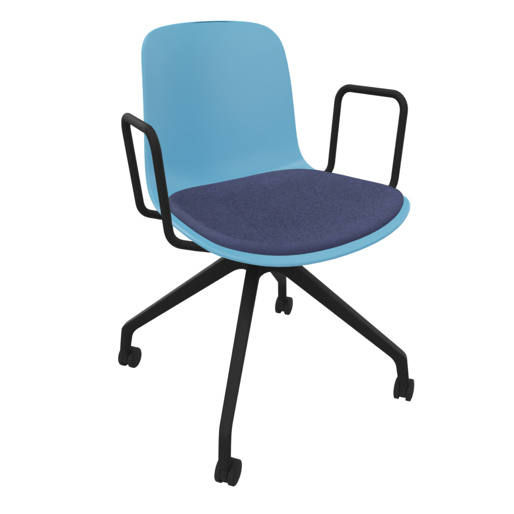 Pastel Blue Fluxee Task Armchair