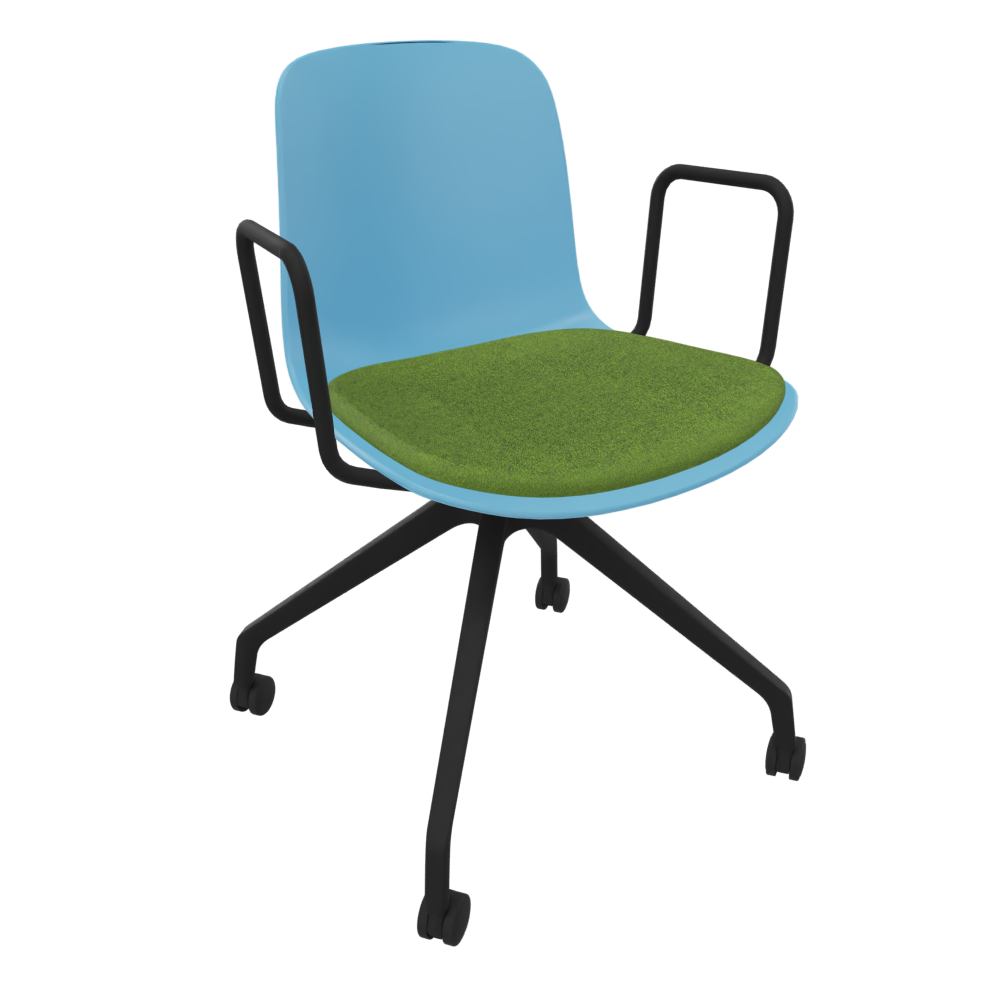 Pastel Blue Fluxee Task Armchair