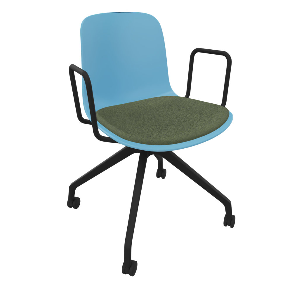 Pastel Blue Fluxee Task Armchair